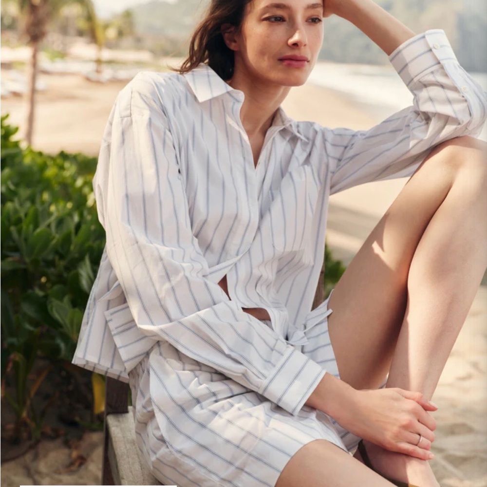 Jenni Kayne poplin ease short set